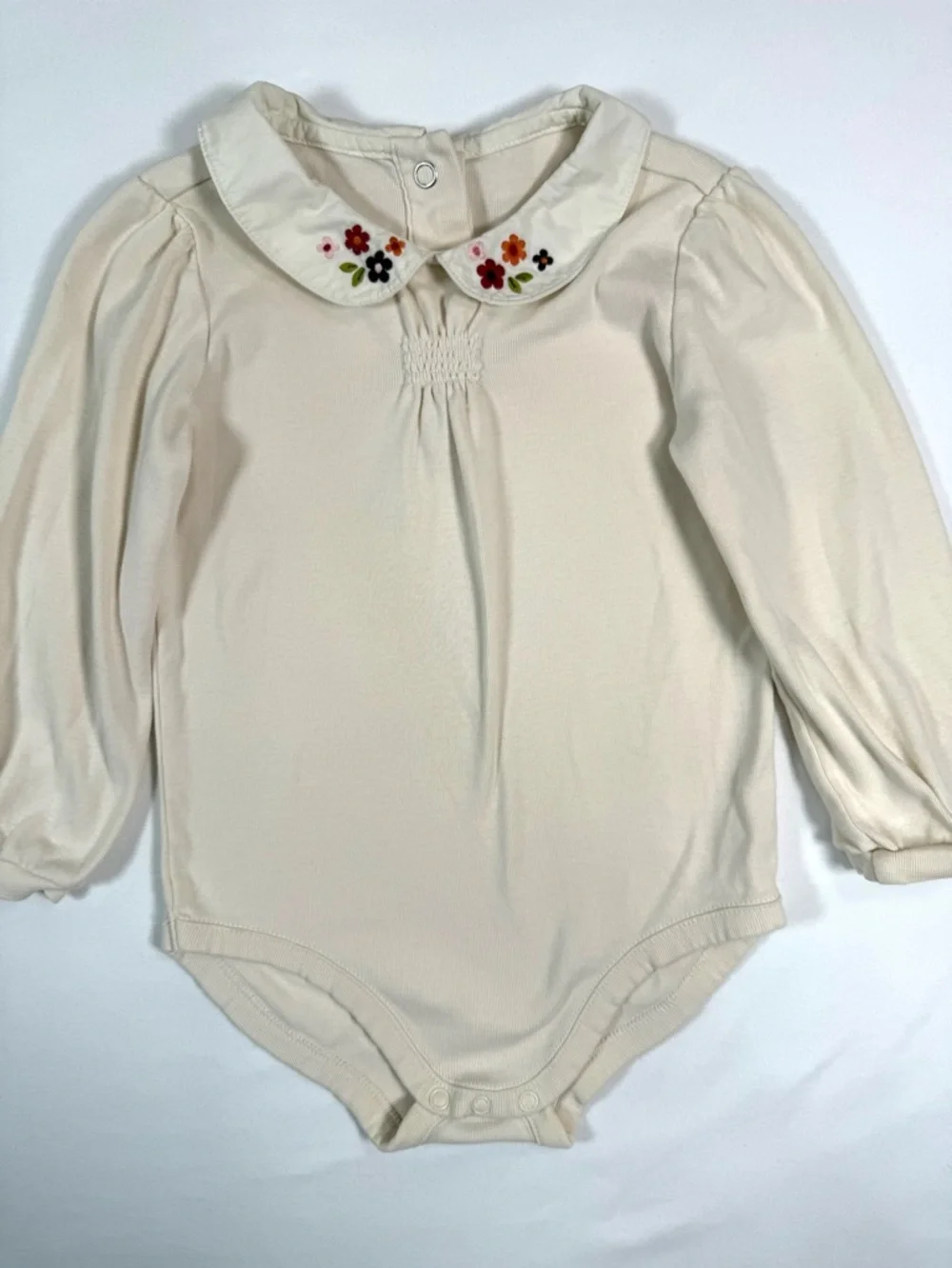 VINTAGE GYMBOREE 2006 Floral Collar Peter Pan Bodysuit 2T Cottagecore‎ Classic